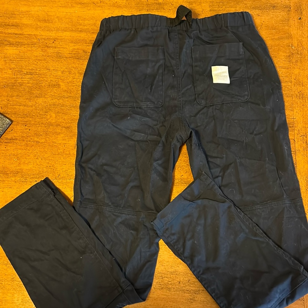 Navy blue Bearded Goat Straight Leg Frontier Pants (Small)